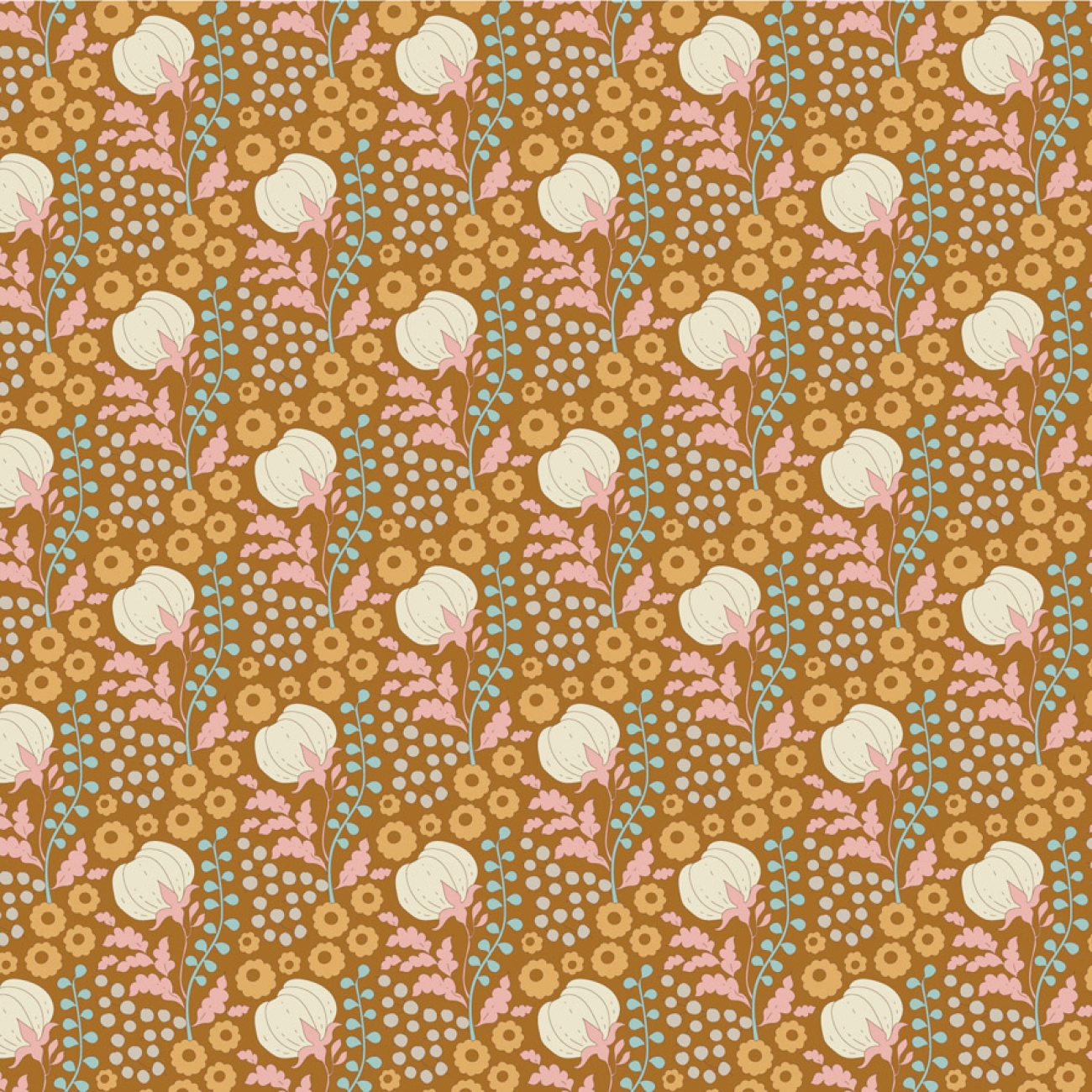 Tilda Patchwork Stoff Baumwolle - Sanctuary - Cottonfield Ochre
